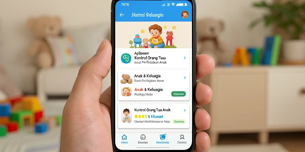 Antarmuka pengguna 797K yang intuitif dan ramah keluarga.