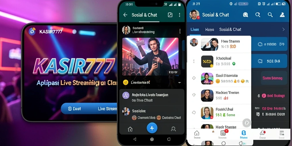 Antarmuka KASIR777 yang menarik untuk Live Streaming.