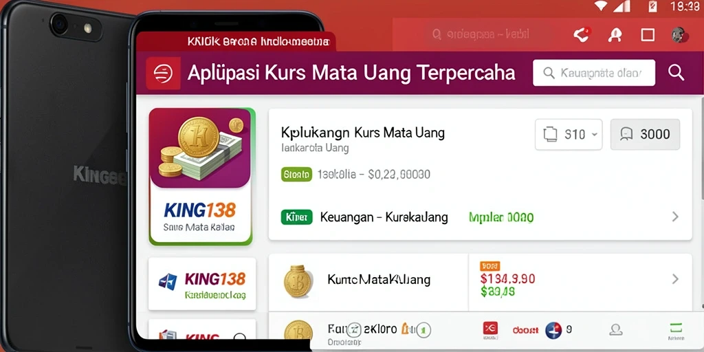 Antarmuka aplikasi KING138 yang intuitif dan informatif.