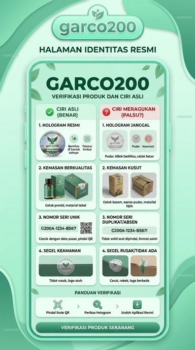 Tampilan kanal resmi garco200